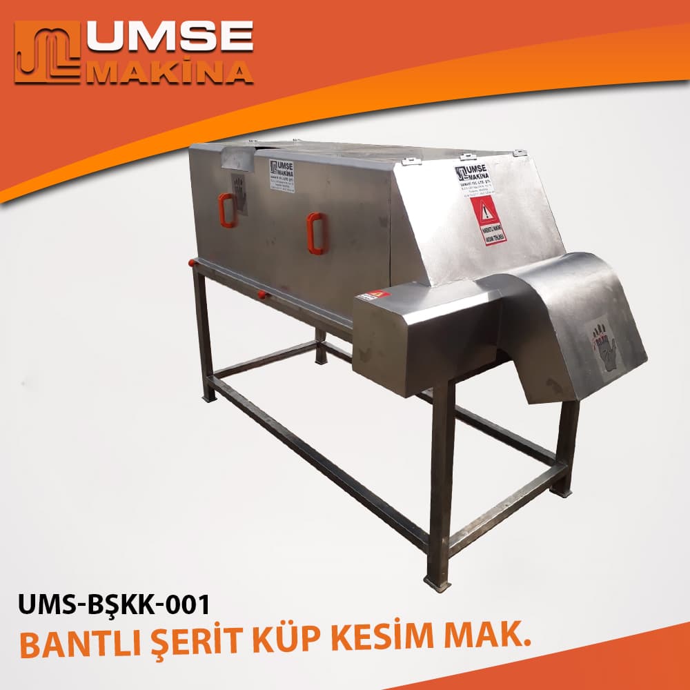 Bantlı Şerit Küp Kesim Makinası